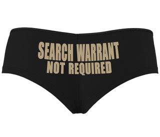Search Warrant Not Required - Black Boyshort