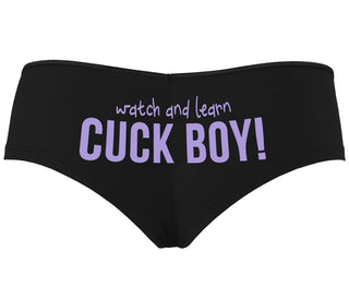 Watch And Learn Cuck Boy - Black Boyshort