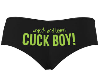 Watch And Learn Cuck Boy - Black Boyshort