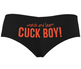 Watch And Learn Cuck Boy - Black Boyshort