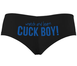 Watch And Learn Cuck Boy - Black Boyshort