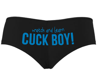 Watch And Learn Cuck Boy - Black Boyshort