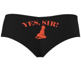 Yes Sir - Submissive Woman - Black Boyshort
