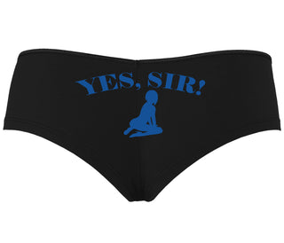 Yes Sir - Submissive Woman - Black Boyshort