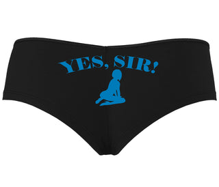 Yes Sir - Submissive Woman - Black Boyshort