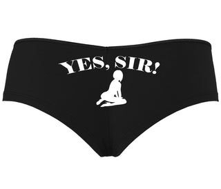 Yes Sir - Submissive Woman - Black Boyshort