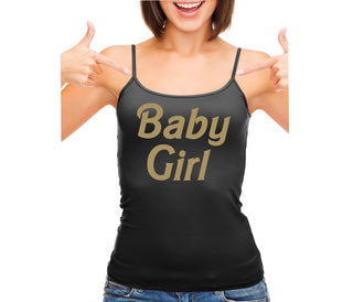 Baby Girl - Black Camisole Tank Top