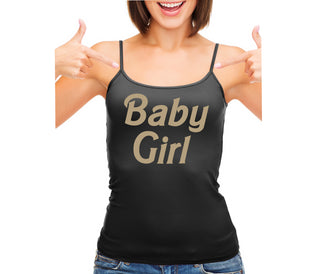 Baby Girl - Black Camisole Tank Top