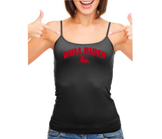 Bull Rider - Size Queen - Hotwife - Black Camisole Tank Top