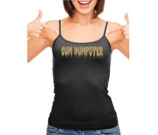 Cum Dumpster - Black Camisole Tank Top