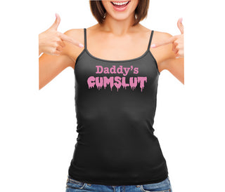 Daddy's Cumslut - Black Camisole Tank Top