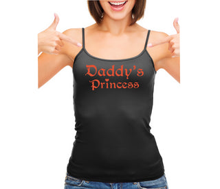 Daddys Princess - Black Camisole Tank Top
