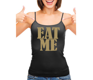 Eat Me - Black Camisole Tank Top