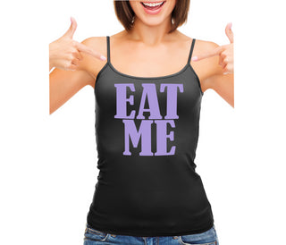 Eat Me - Black Camisole Tank Top