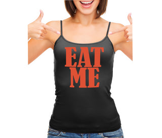 Eat Me - Black Camisole Tank Top