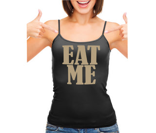Eat Me - Black Camisole Tank Top