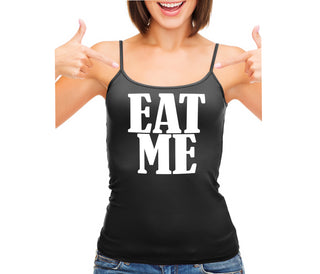 Eat Me - Black Camisole Tank Top