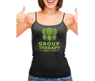 Group Therapy - Sharing Is Caring - Black Camisole Tank Top