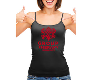 Group Therapy - Sharing Is Caring - Black Camisole Tank Top