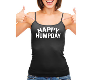 Happy Humpday - Black Camisole Tank Top