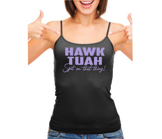 Hawk Tuah Spit On That Thing - Black Camisole Tank Top