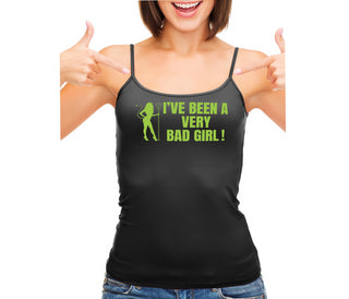 I've Been A Very Bad Girl - Black Camisole Tank Top