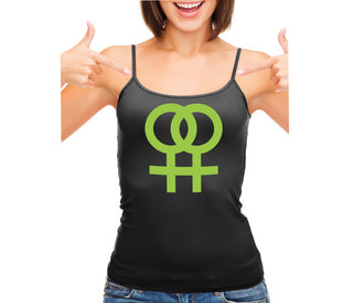 Lesbian Sign - Black Camisole Tank Top