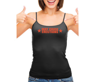 May Cause Erections - Black Camisole Tank Top
