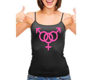 MMF Threesome - Black Camisole Tank Top