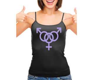 MMF Threesome - Black Camisole Tank Top
