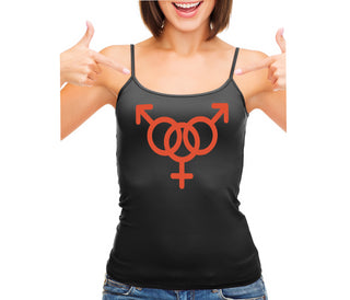 MMF Threesome - Black Camisole Tank Top