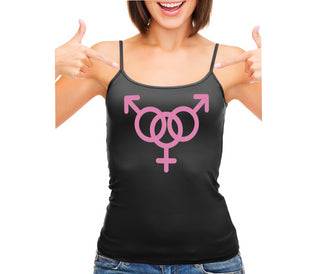 MMF Threesome - Black Camisole Tank Top