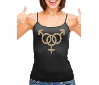 MMF Threesome - Black Camisole Tank Top