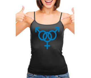 MMF Threesome - Black Camisole Tank Top