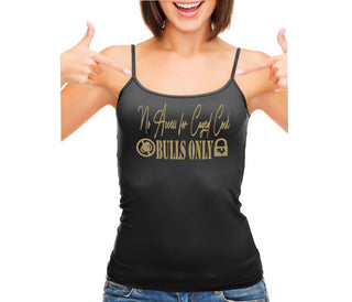 No Caged Cuck Cock - Bulls Only - Black Camisole Tank Top
