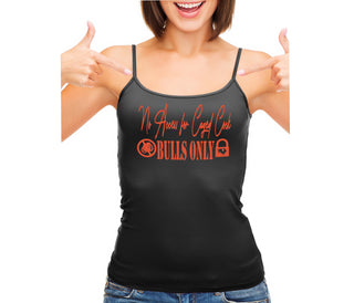 No Caged Cuck Cock - Bulls Only - Black Camisole Tank Top
