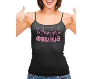 No Caged Cuck Cock - Bulls Only - Black Camisole Tank Top