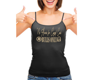 No Caged Cuck Cock - Bulls Only - Black Camisole Tank Top