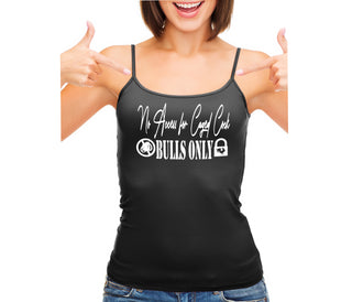 No Caged Cuck Cock - Bulls Only - Black Camisole Tank Top
