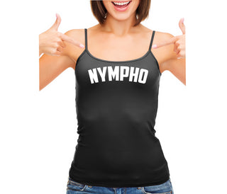 Nympho - Black Camisole Tank Top