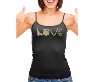 Police Love - Black Camisole Tank Top