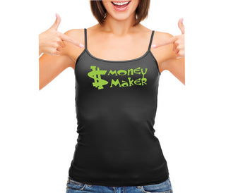 Money Maker - Black Camisole Tank Top