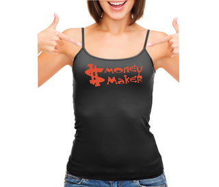 Money Maker - Black Camisole Tank Top