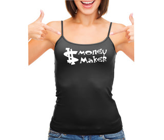 Money Maker - Black Camisole Tank Top