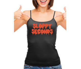 Sloppy Seconds - Black Camisole Tank Top