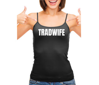 TradWife  - Black Camisole Tank Top