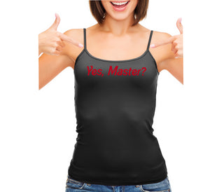 Yes Master ? - Black Camisole Tank Top