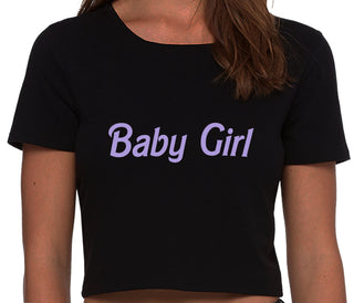 Baby Girl - Black Crop Top