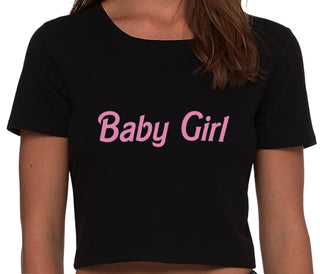 Baby Girl - Black Crop Top