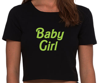 Baby Girl - Black Crop Top
